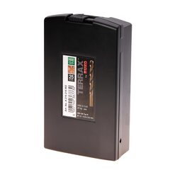 Набор сверл по металлу 1-13мм 25шт DIN338 HSSE-Co5 130° (пл. кейс) Terrax by Ruko A215215RO