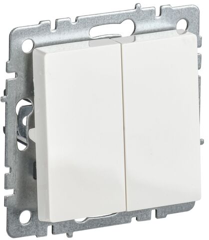 BRITE Выключ. 2-кл. 10А ВС10-2-0-БрБ бел.