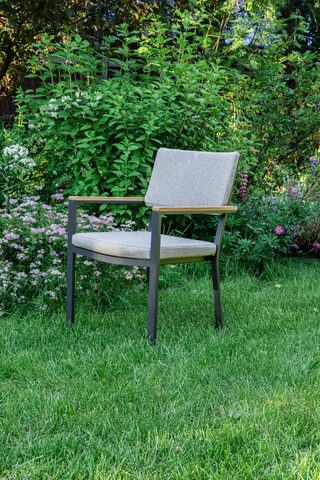 Обеденное кресло ROYAL FAMILY OSСAR с подлокотниками из тика