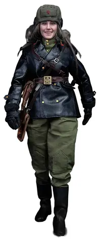 Фигурка Советская танкистка Мария Октябрьская масштаб 1/6