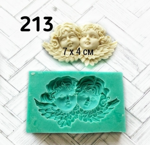 Молд Два ангела 7х4см, Арт.PO-0213, силикон