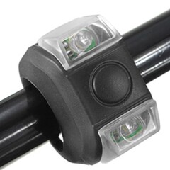 Универсальный силиконовый велосипедный фонарь, цвет черный
