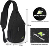 Картинка рюкзак однолямочный Nevo Rhino 8999-1-NW Black - 5