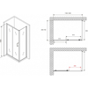 Abber Schwarzer Diamant AG30120B5-S70B5 Душевой уголок, 120x70x190, цвет: чёрный