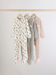 Комбинезон / Cлип для малышей Next E18-364, 3 шт., Молочный, Серый