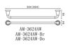 Art&Max AM-3624AW-Do Полотенцедержатель настенный Золото