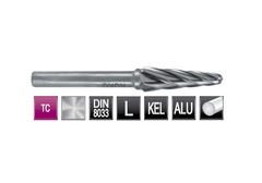 Бор-фреза твердосплавная L(KEL) 12,0x30x70x6мм HM ALU Ruko 116236A