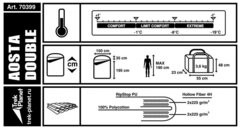 Спальный мешок Trek Planet Aosta Double (70399)