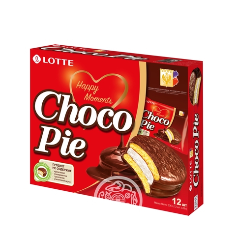Печенье Choco Pie 336г Lotte Россия