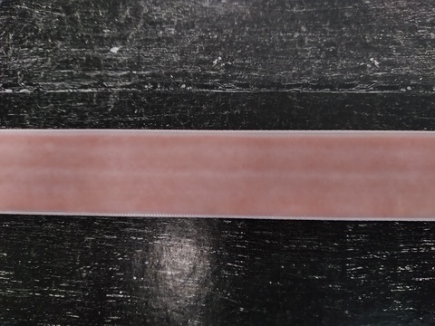 лента бархатная 2,5см  светло-розовый 12 (1метр)
