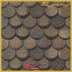 Гибкая черепица ТехноНиколь SHINGLAS Атлантика Мадейра 1,5м2 (Трехслойная)