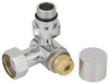 Сунержа 03-1407-1234 Вентиль 3D правый (под шестигранник) G 1/2" НР х G 3/4" НГ (Золото)