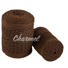 Chocolate polyester cord 4 mm