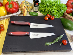 🏆Два Кухонных ножа Alexander M AUS-8 Red G10