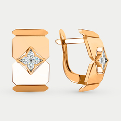 Серьги женские с фианитами