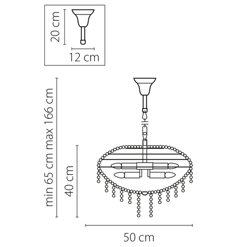 Подвесная люстра Classic Lightstar Premium 700120