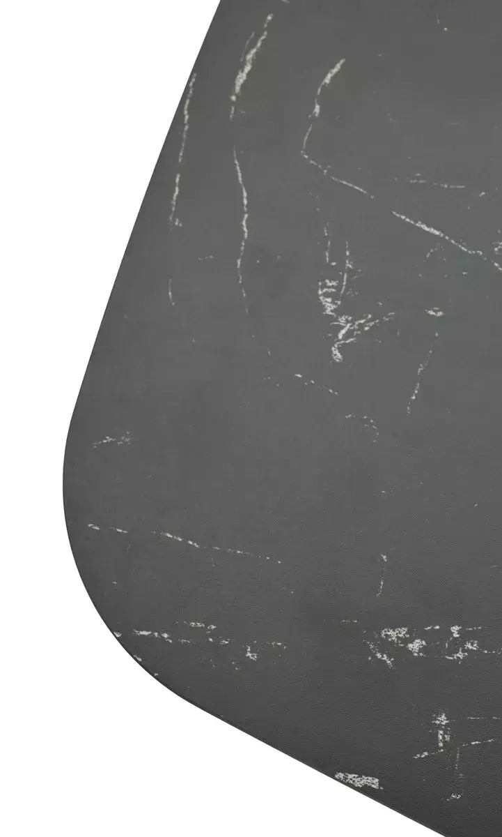 Стол MATERA 160 NERO KL-116 Черный мрамор матовый, итальянская керамика/ черный каркас, DISAUR