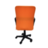 Кресло "Том" (спинка оранжевая ткань/сиденье черная ткань)