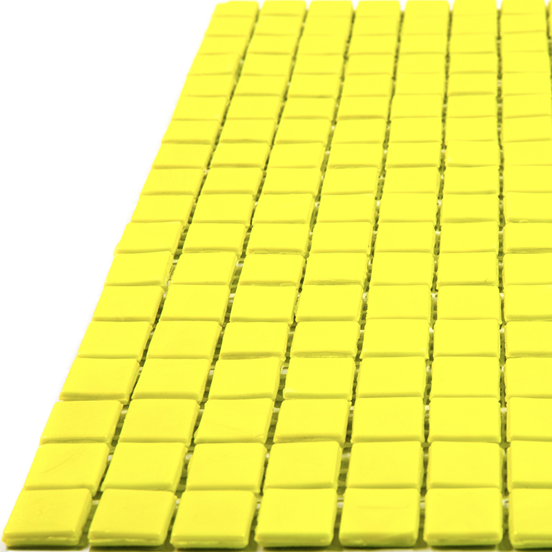 NE97 Мозаика одноцветная чип 15 стекло Alma Mono Color желтый квадрат глянцевый