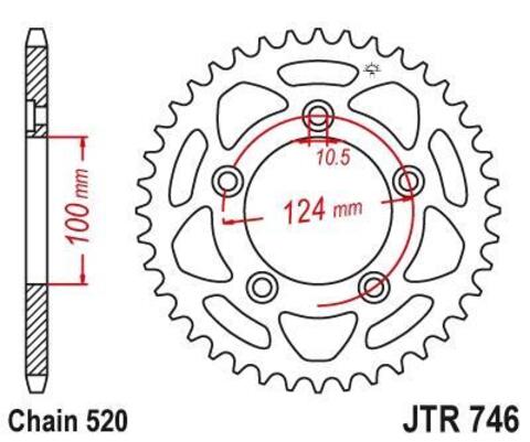 Звезда ведомая JTR746 48