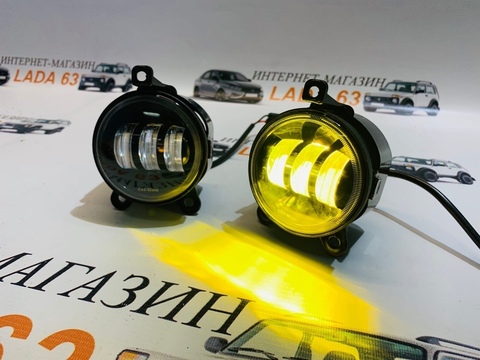 ПТФ LED (2х режимные) на Lada Priora, Chevrolet-Niva