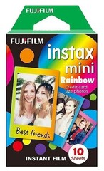 Fujifilm Instax Mini Rainbow, 10 шт., разноцветный