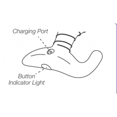 Анальная пробка со смарт-приложением Lovense Hush первого поколения (средняя 44,5*120мм)