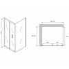 Abber Sonnenstrand AG07100B-S70B Душевой уголок, 100x70x195