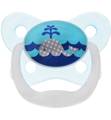 Пустышка PreVent БАБОЧКА, 0-6 месяцев, с крышкой, для мальчиков (стандарт)