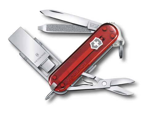 Нож-брелок Victorinox с USB-модулем Viсtorinoх@work (4.6235.TG16B1) 58 мм. в сложенном виде, 8 функций - Wenger-Victorinox.Ru