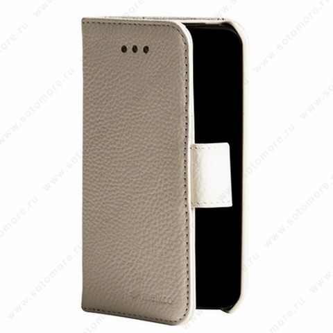 Чехол-книжка Melkco для iPhone SE/ 5s/ 5C/ 5 Leather Case Wallet Book Type (White LC)