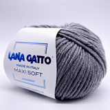Пряжа Lana Gatto Maxi Soft 20742 серый
