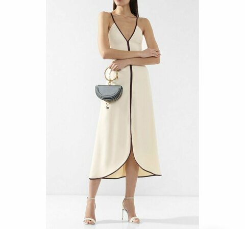 Сумка Chloé Nile Minaudiere голубой