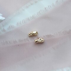 Бусина спейсер 4*9,28 мм, позолота, П593