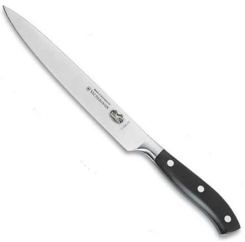 Нож Victorinox универсальный кованый, лезвие 20 см, черный