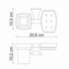 WasserKRAFT Wern K-2526 Держатель стакана и мыльницы
