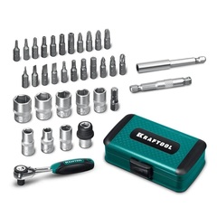 KRAFTOOL X-Drive 35, универсальный набор инструмента 1/4? 35 предм. (27974)