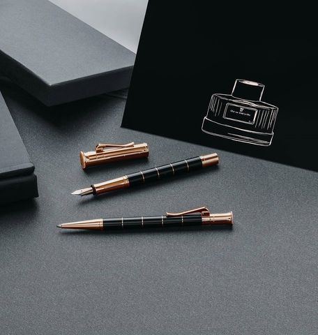 Ручка-роллер Graf von Faber-Castell Classic Anello Rose Gold, F (145684)