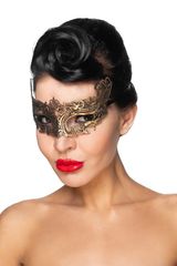 Золотистая карнавальная маска 