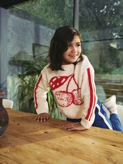 Джемпер для девочки Next E25-067, Кремовый