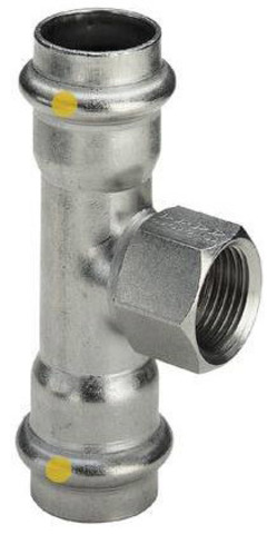 Тройник Viega Sanpress Inox с SC-Contur (2317.2) ВР 28х3/4