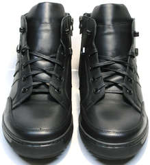 Черные ботинки на шнуровке мужские зимние Ikoc 1608-1 Sport Black.