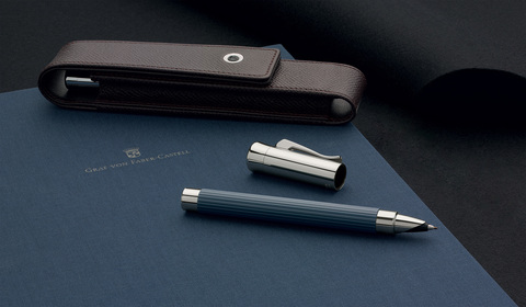 Книжка записная Graf von Faber-Castell в льняном переплете A4 Night Blue