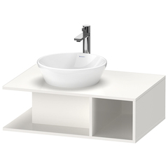 Duravit D-Neo Тумбочка подвесная компакт, 260x800x550 мм, 1 открытое отделение на правой стороне, цвет: белый высокоглянцевый DE492802222 фото