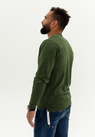 Лонгслив Bowery NYC однотонный Slub Mountain View