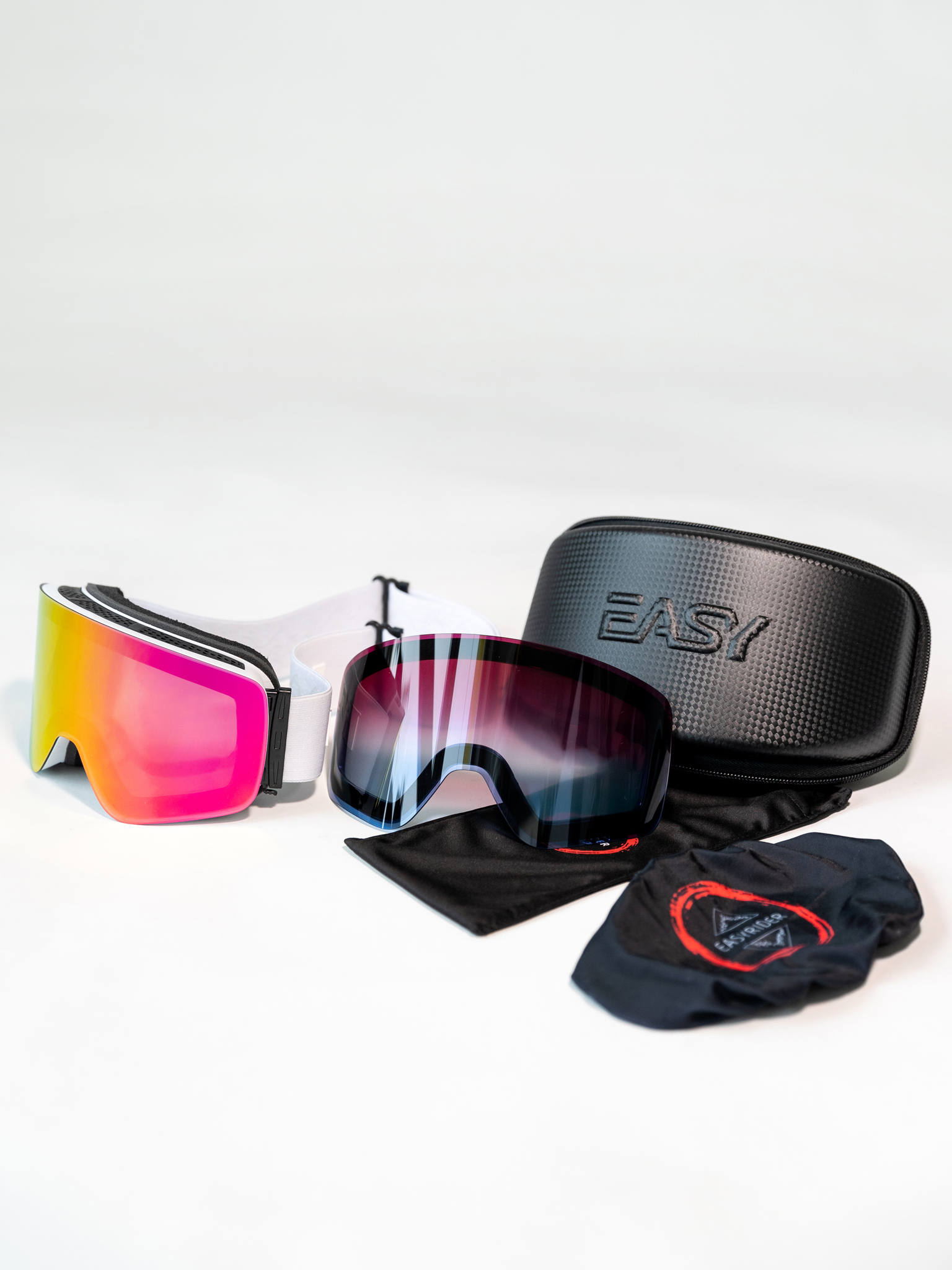 Маска горнолыжная EasyRider WHITE цвет розовый - Маски горнолыжные | iRide shop фото 5