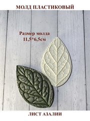 Молд пластиковый М-2 лист азалии 11,5х6,5см