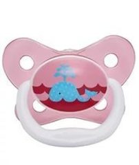 Пустышка PreVent БАБОЧКА, 0-6 месяцев, с крышкой, для девочек (стандарт)