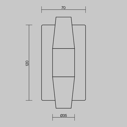 Настенный светодиодный светильник Maytoni Arana MOD401WL-L6BS3K