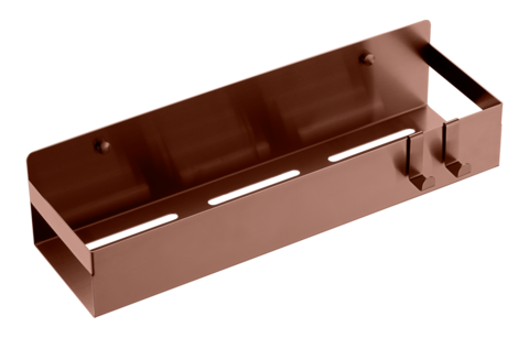 Boheme Q 10965-BRB Полка подвесная + 2 крючка, цвет: брашированная бронза
